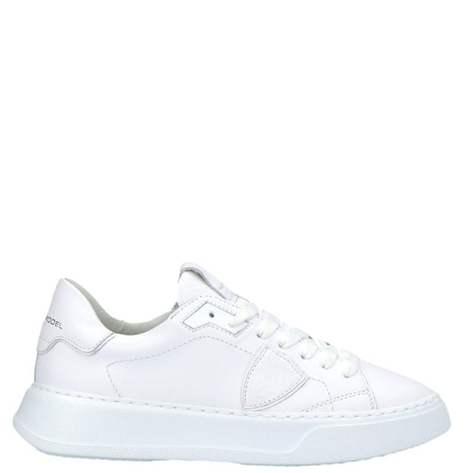 BTLU V001 TEMPLE LOW MAN VEAU BLANC - Scarpe - Philippe Model