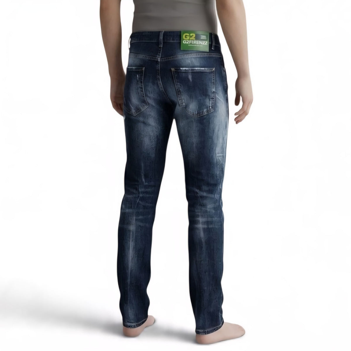 Pantaloni Uomo G2 FIRENZE COLOR RICAMO BLU