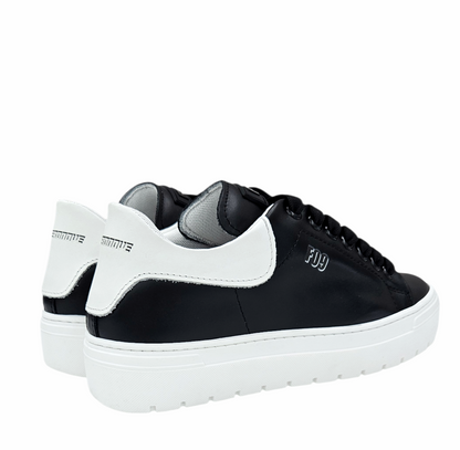 600 BAYL CANVAS VITELLO NERO BIANCO - Scarpe - F09