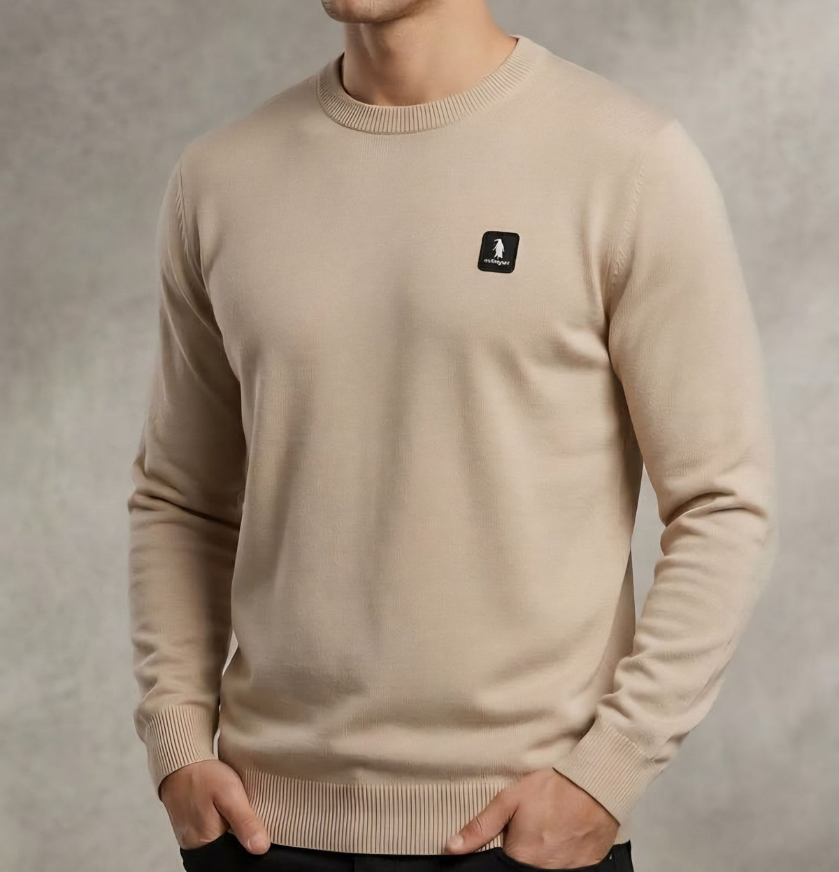 MAGLIA Uomo Refrigue R4050M262 CREWNECK ICON BEIGE