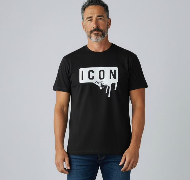 IUT019 NERO - T-Shirt e Polo - ICON