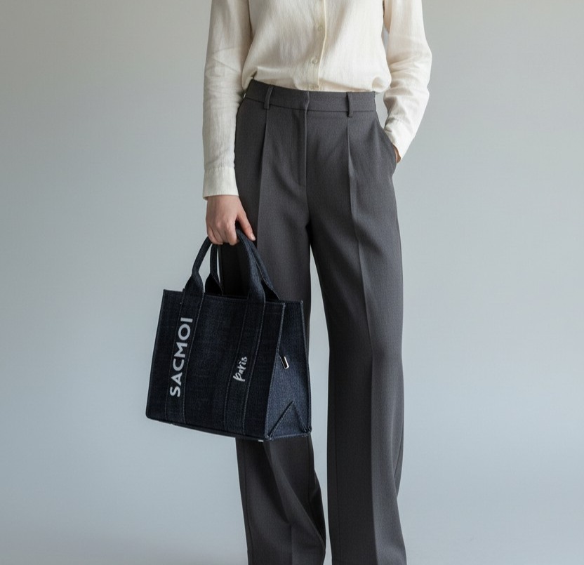 ALMA M BLU BIANCO - BORSA - SACMOI