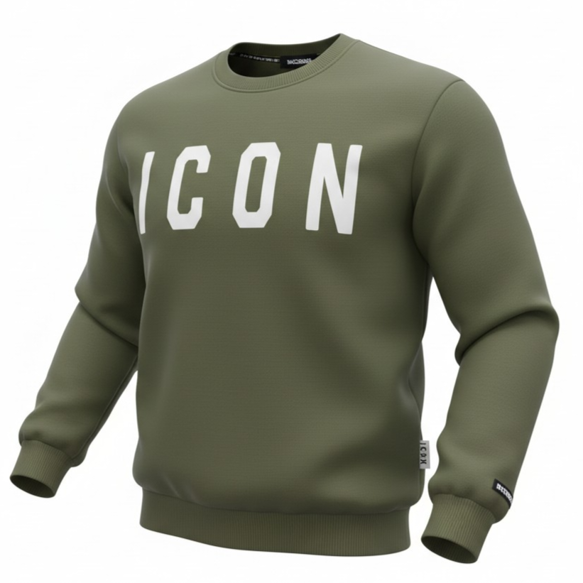 IUF008 GIROCOLLO VERDE - Felpe - ICON