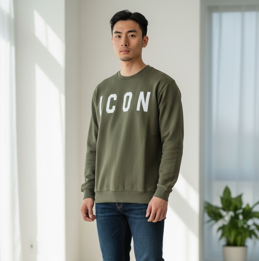 IUF008 GIROCOLLO VERDE - Felpe - ICON