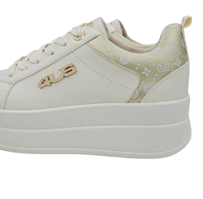 SNEAKERS DONNA 4US PACIOTTI 4BX258 BEIGE
