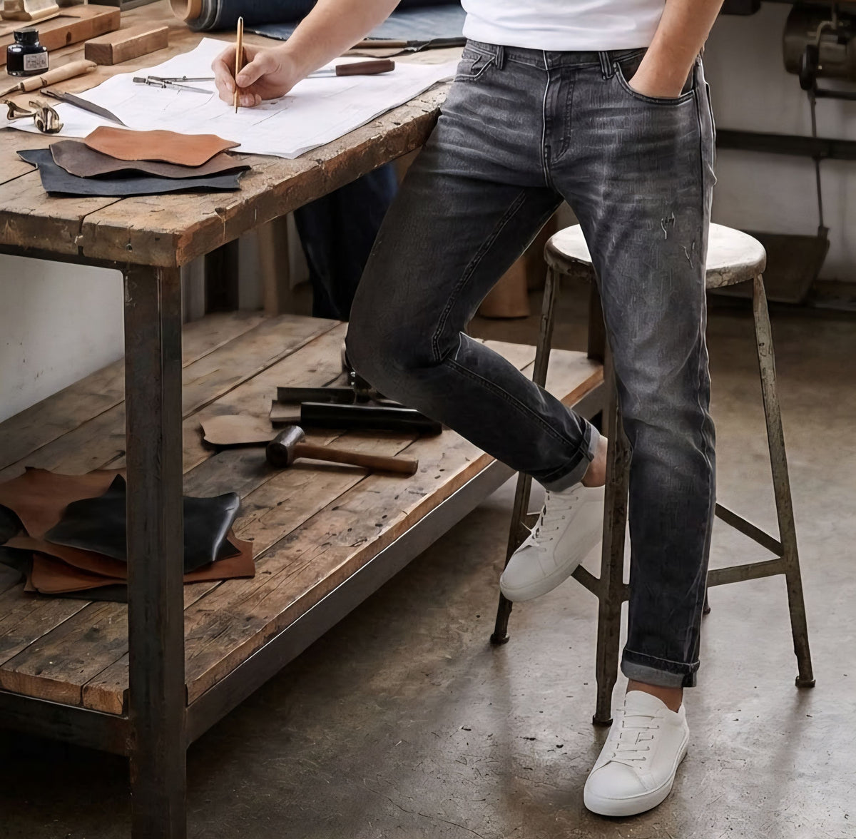 JEANS Uomo Artik LS1707 03 NERO