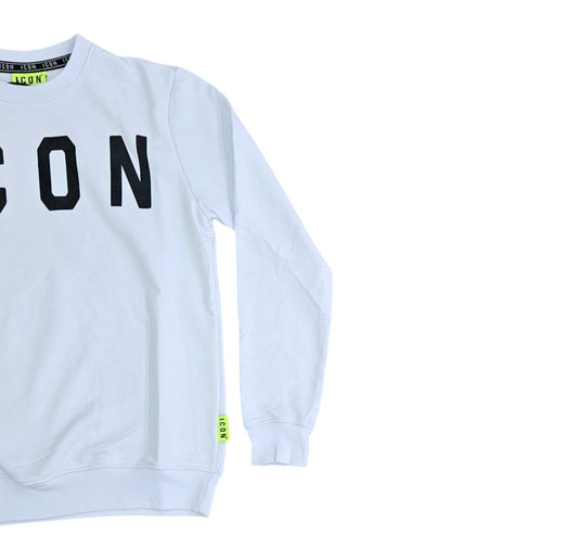 ICUS2S5F001 BIANCO - FELPA - ICON