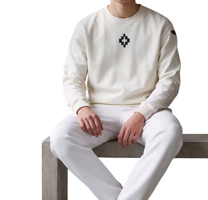 Felpe Uomo COUNTY OF MILAN F6CMMASW010 BIANCO