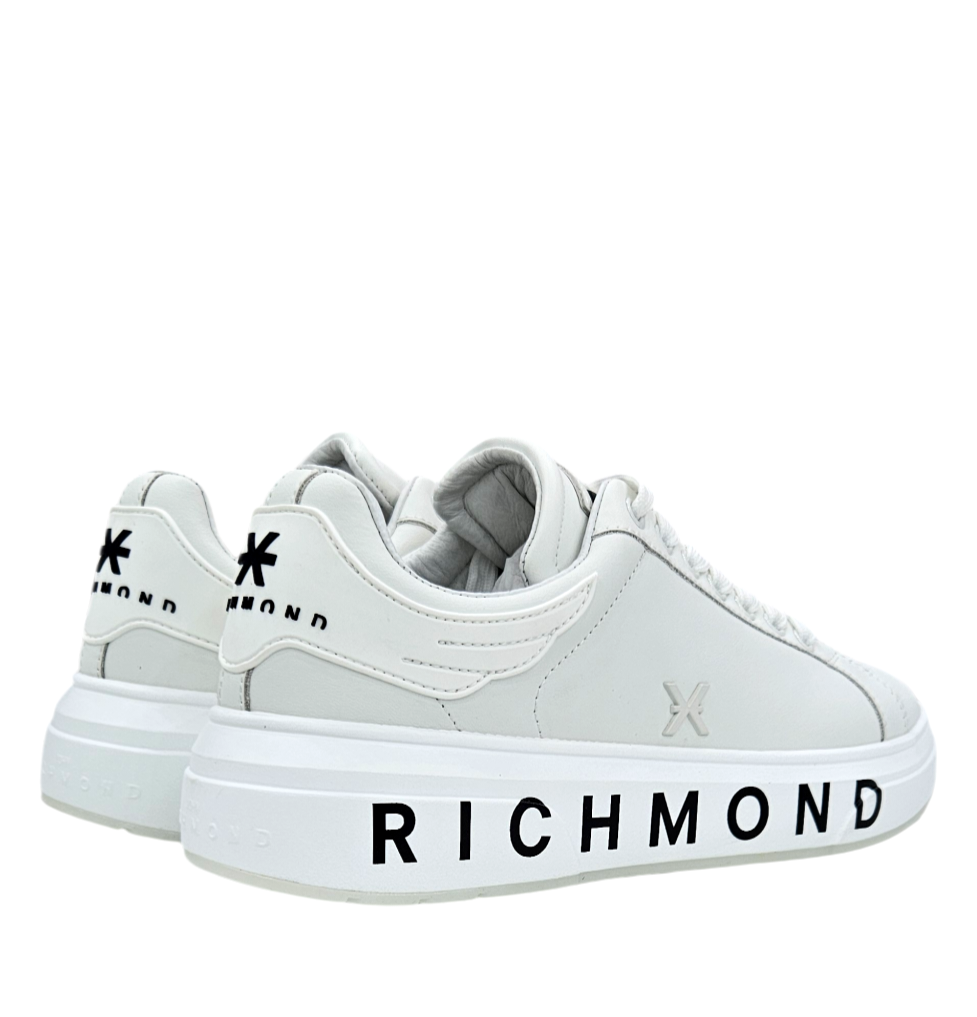 31016 A ACTION LEATHER WHITE - Scarpe - John Richmond