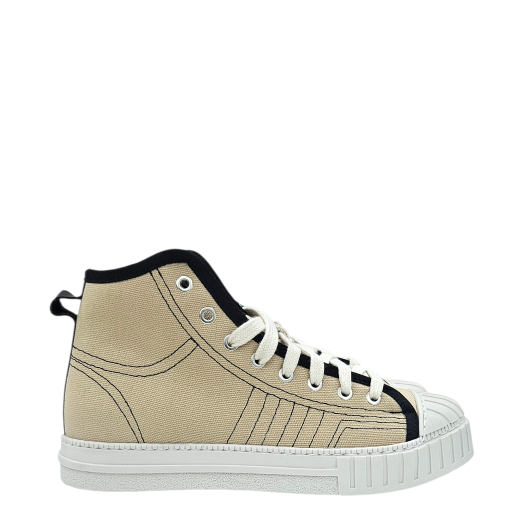 YOUCAUGHT  ALTO CANVAS BEIGE - Scarpe - F09