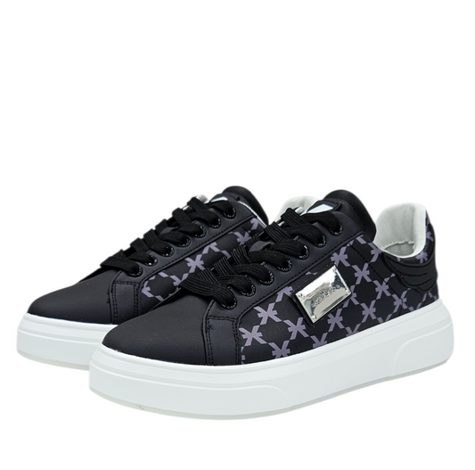 31019 C ACTION LEATHER BLACK - Scarpe - John Richmond