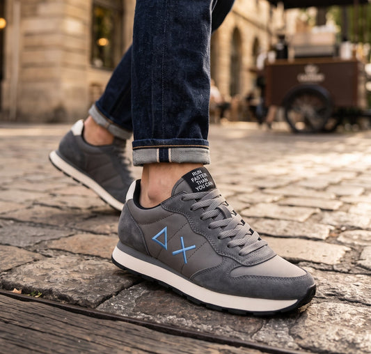 SNEAKERS UOMO SUN 68 TOM SOLID Z46101 GRIGIO.