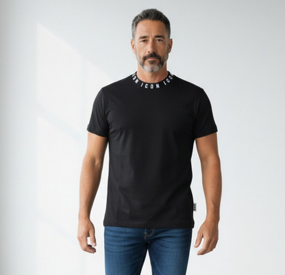 IUT042 NERO - T-Shirt e Polo - ICON