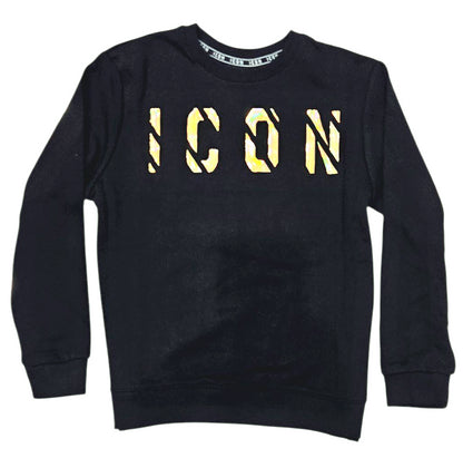 ICUF2W6F056 NERO - FELPA - ICON