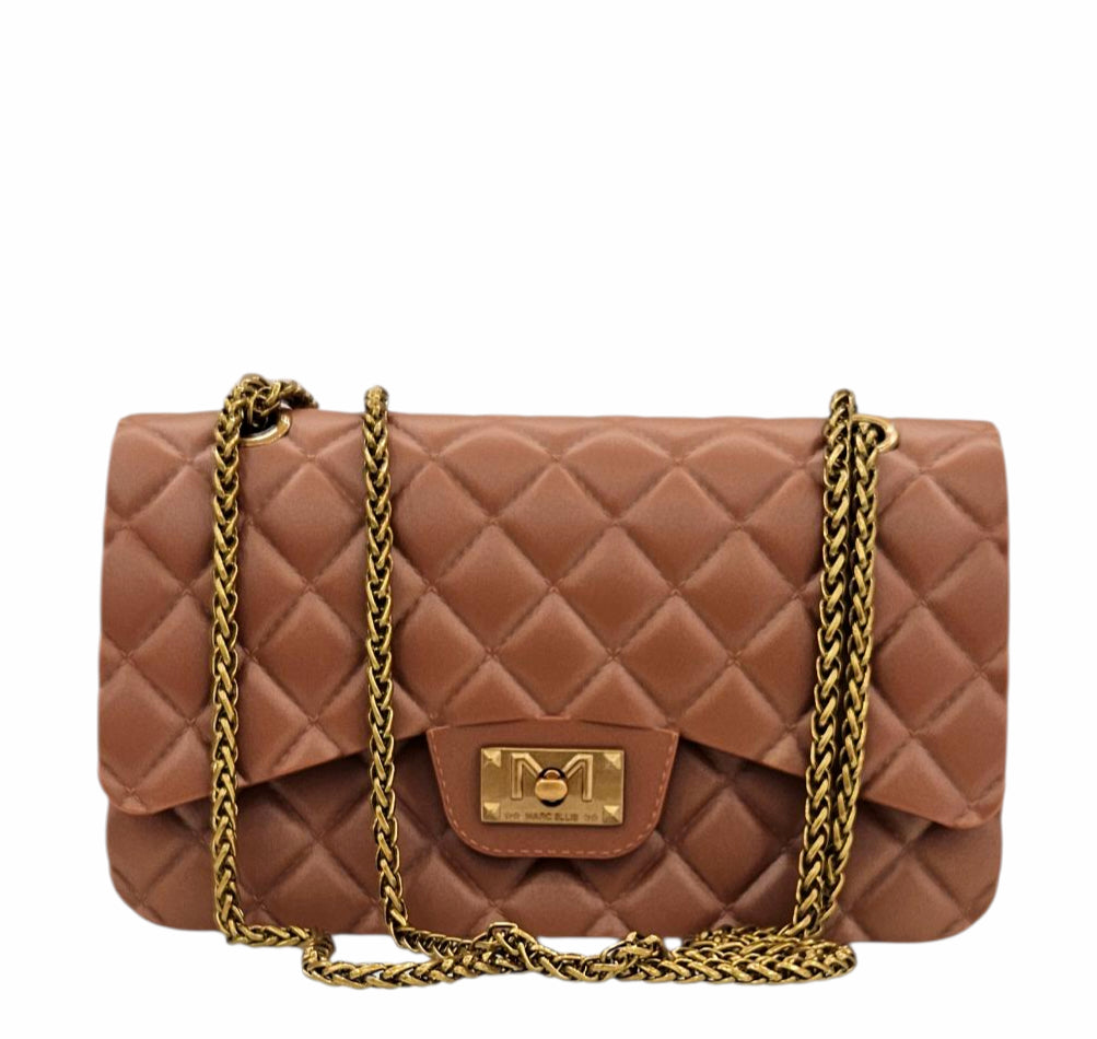 FLAT FALCON M SHOULDER BAG DAEK CUOIO RAME - BORSA - MARC ELLIS