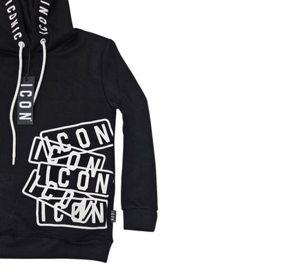 ICUF2W6F054 NERO - FELPA - ICON