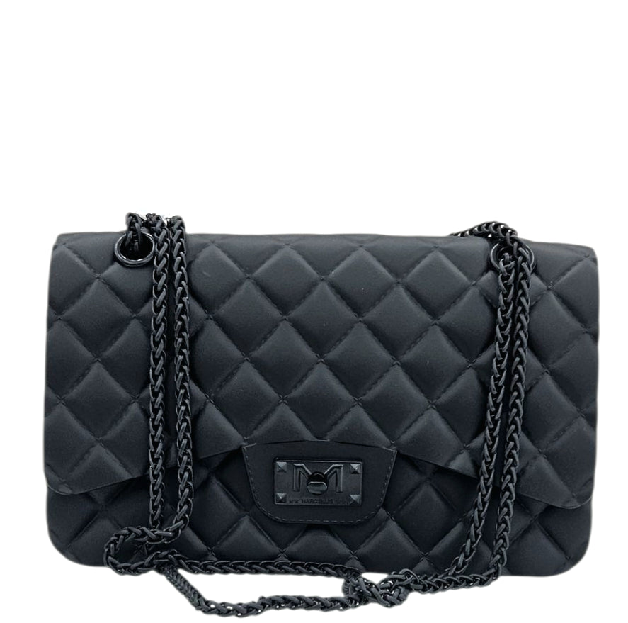 FLAT FALCON M SHOULDER BAG BLACK BLACK - BORSA - MARC ELLIS