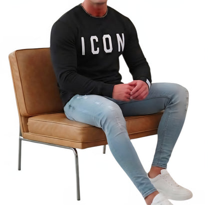 FELPA Uomo ICON IUF008C NERO