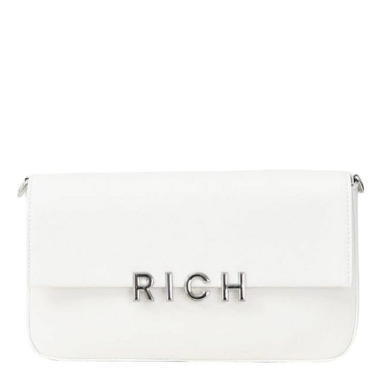 RWP25160BO 9L WHITE SILVER SHOULDER BAG - Borse - John Richmond