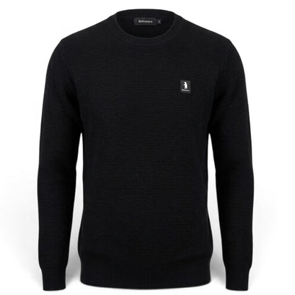 MAGLIA Uomo Refrigue R4061M262 GREWNECK WAFFLE BLACK