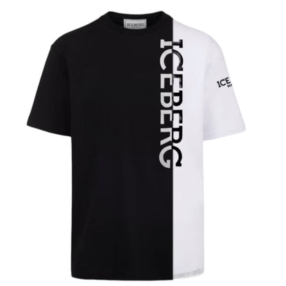 ICE4MTS01 VERTICAL LOGO BLACK - T-Shirt e Polo - ICEBERG
