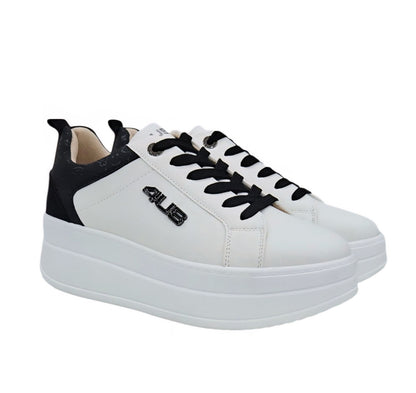SNEAKERS DONNA 4US PAQCIOTTI 4BX258 WHITE BLACK