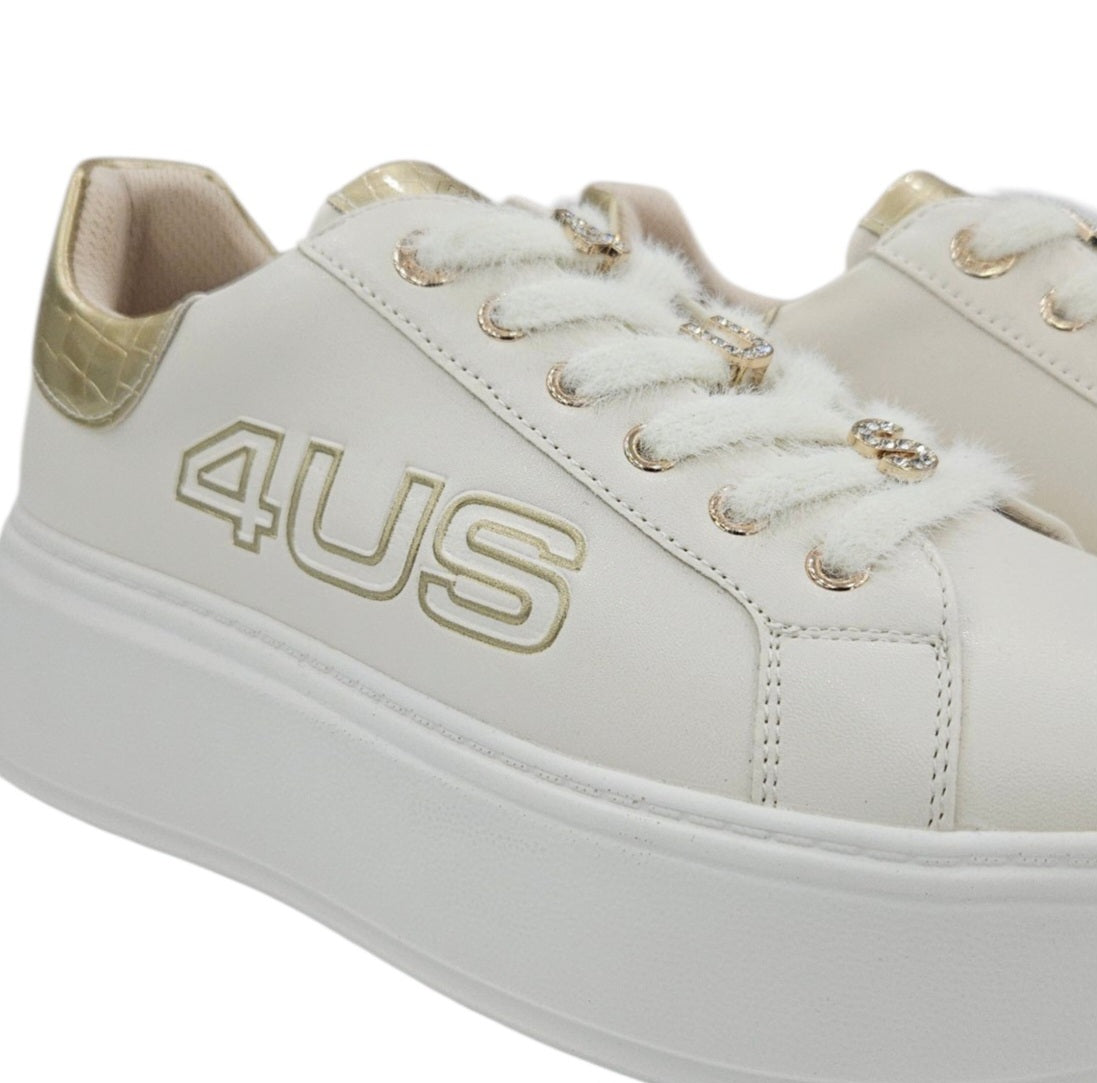 sneakers donna 4us paciotti 4BX254 BEIGE
