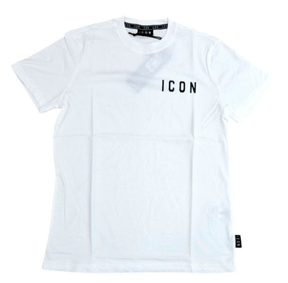 ICUF2WT008 SHIRT UOMO GIROCOLLO BIANCO - T-Shirt e Polo - ICON