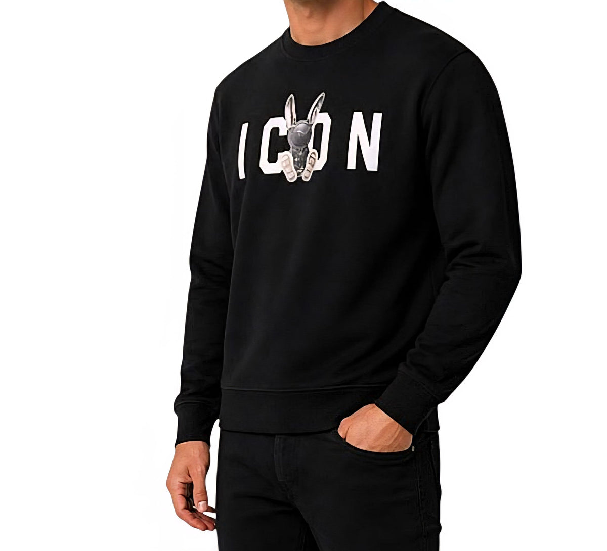 FELPA Uomo ICON IUF044 NERO