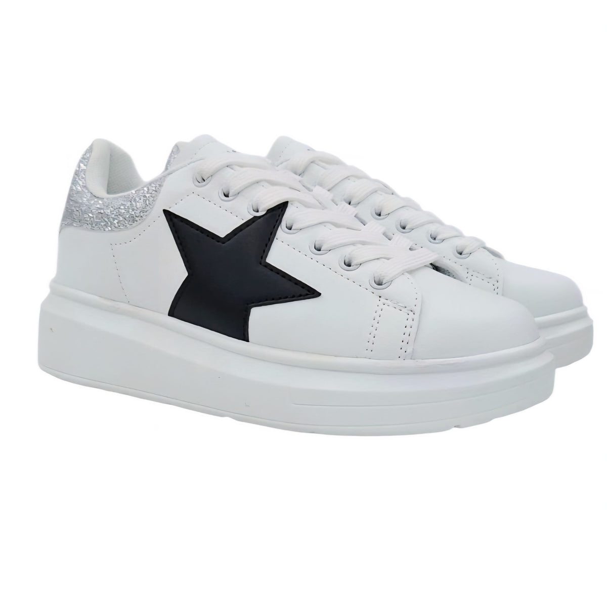 SNEAKERS DONNA SHOPART SASF262004 SILVER MOD.KIM