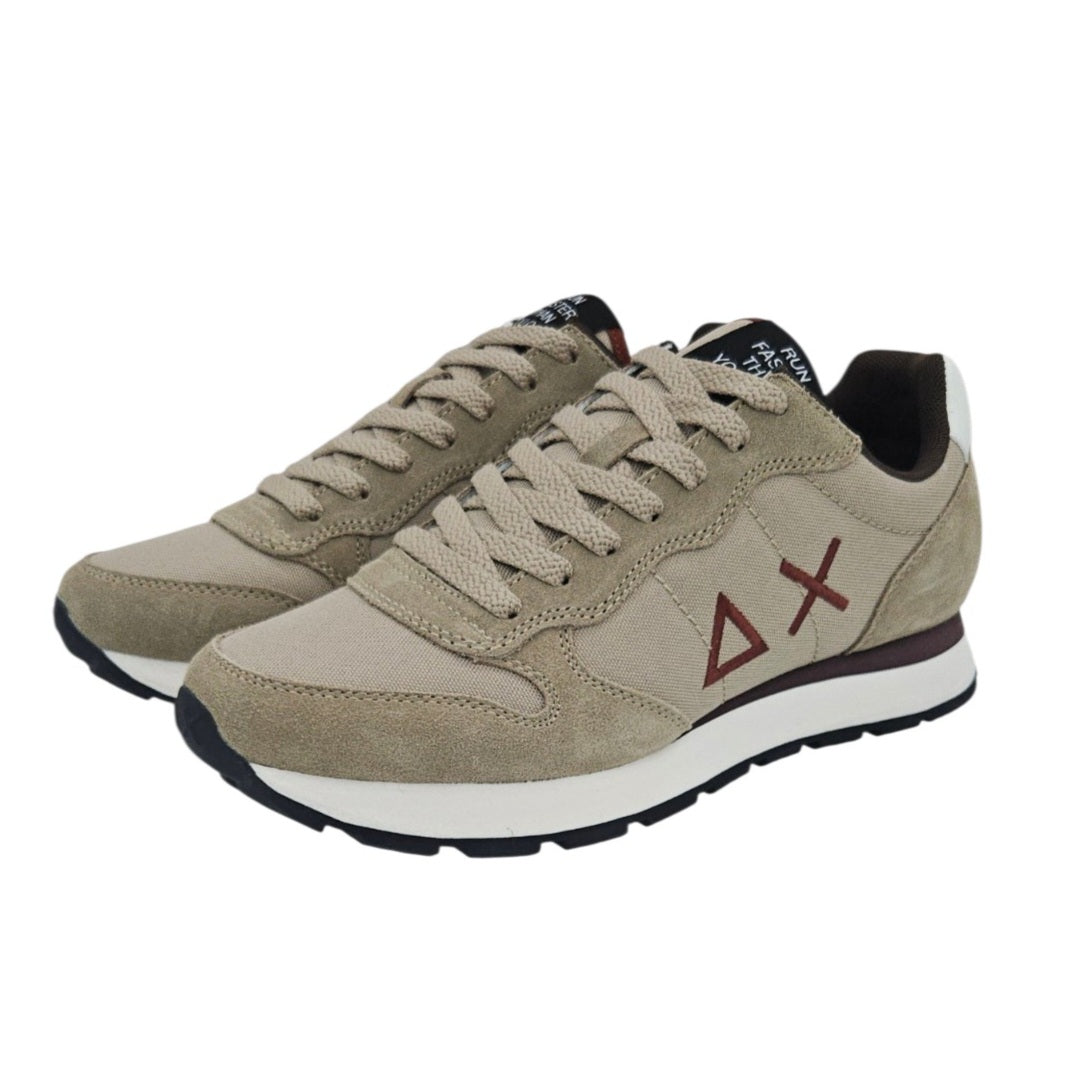 SNEAKERS UOMO SUN 68 TOM SOLID Z46101 BEIGE SCURO