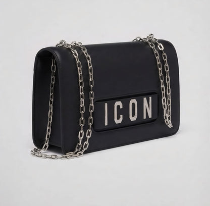 POCHETTE Donna ICON ICBS43A01 HYPE BLACK SILVER