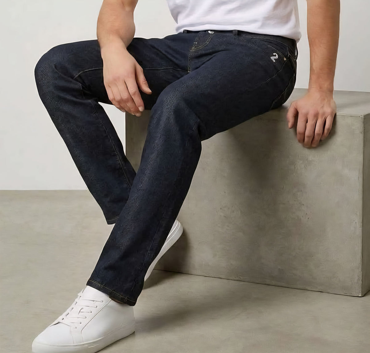 Pantaloni Uomo G2 FIRENZE ZERO WASH COLOR BLU