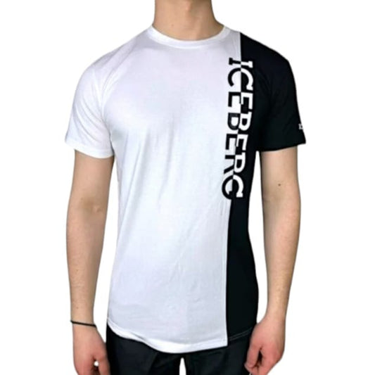 ICE4MTS01 VERTICAL LOGO WHITE - T-Shirt e Polo - ICEBERG