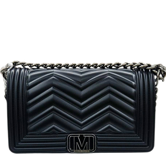 FLAT WAVE M 25 SHOULDER BAG BLACK METEORITE - BORSA - MARC ELLIS