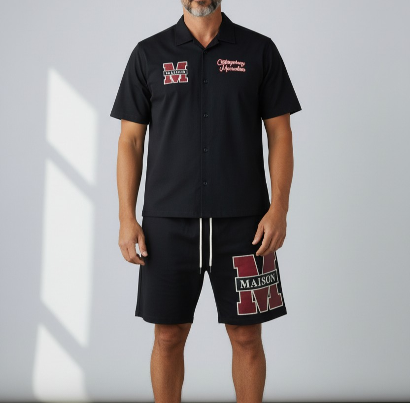 COMPLETO ESTIVO UOMO MAISO9 PAIS CAMICIA E PANTALONE