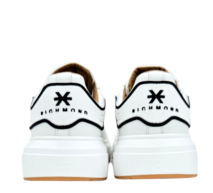 31017 A ACTION LEATHER WHITE - Scarpe - John Richmond