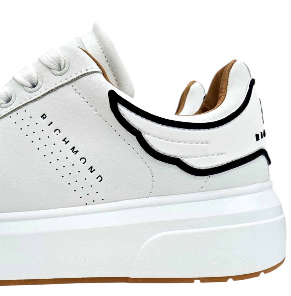31017 A ACTION LEATHER WHITE - Scarpe - John Richmond