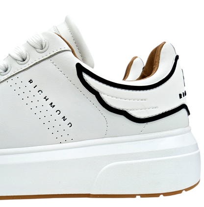 31017 A ACTION LEATHER WHITE - Scarpe - John Richmond