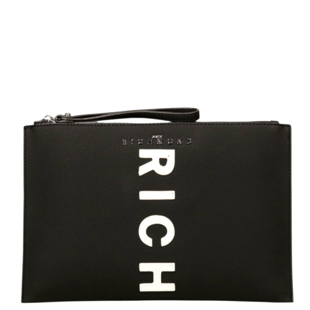 POCHETTE ANYAMI RWA 25212BO 9L BLACK WHITE - POCHETTE - John Richmond
