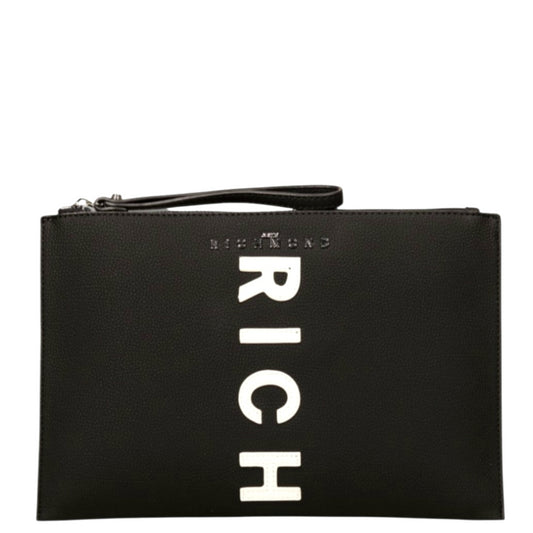 POCHETTE ANYAMI RWA 25212BO 9L BLACK WHITE - POCHETTE - John Richmond