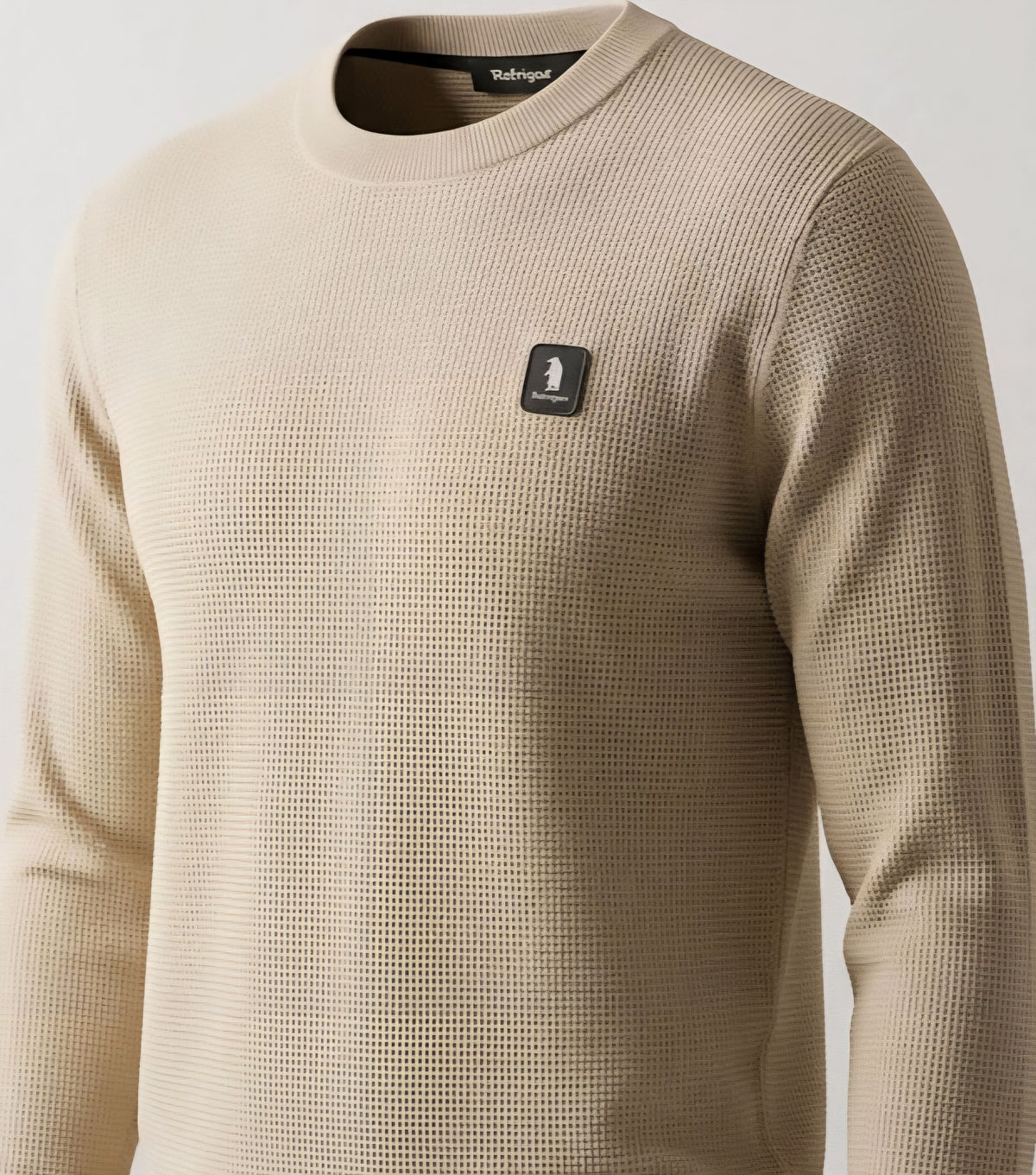 MAGLIA Uomo Refrigue R4061M262 GREWNECK WAFFLE MILK