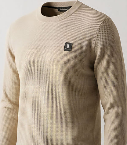 MAGLIA Uomo Refrigue R4061M262 GREWNECK WAFFLE MILK