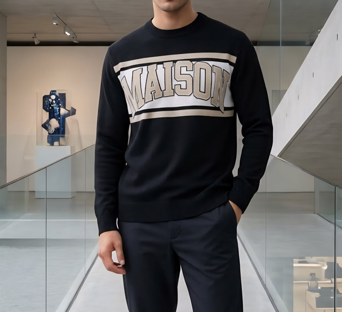 MAGLIA Uomo M9P M9ML1343 NERO