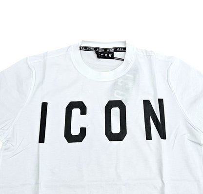 ICUF2W6T001 SHIRT UOMO GIROCOLLO BIANCO - T-Shirt e Polo - ICON