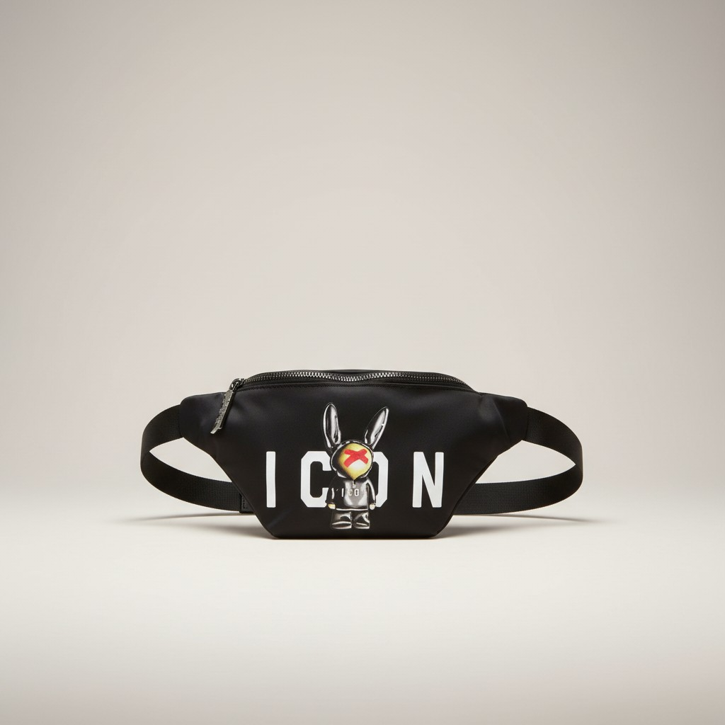 ICBU02A08 NERO - MARSUPIO - ICON