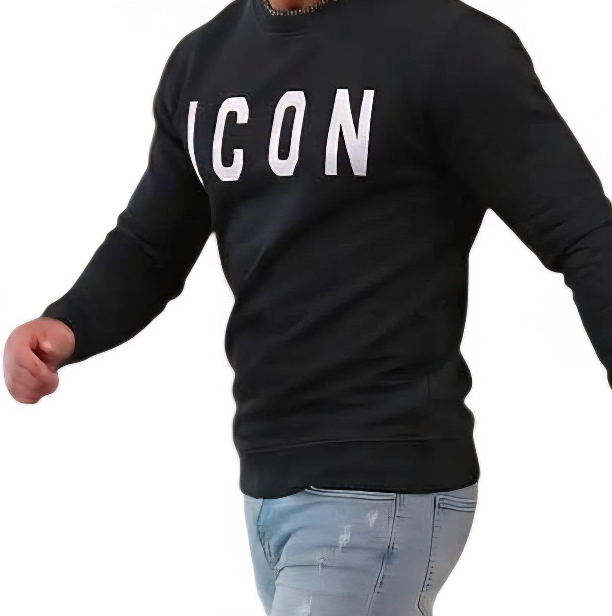 FELPA Uomo ICON IUF008C NERO