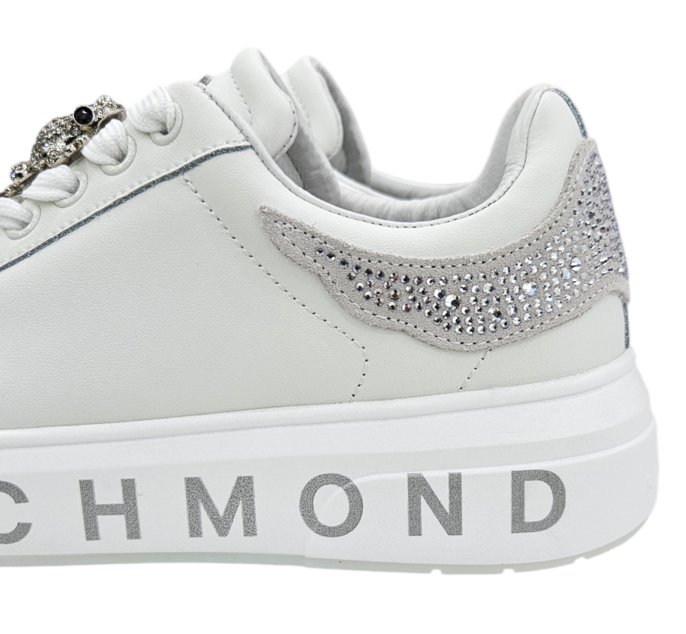 30923 A ACTION LEATHER WHITE - Scarpe - John Richmond