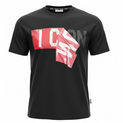 IUT012 NERO - T-Shirt e Polo - ICON