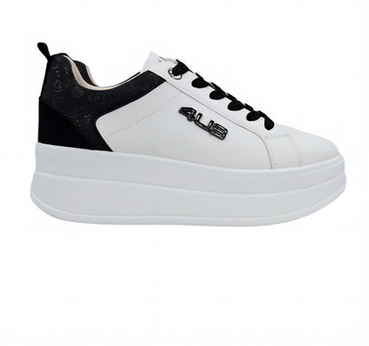 SNEAKERS DONNA 4US PAQCIOTTI 4BX258 WHITE BLACK